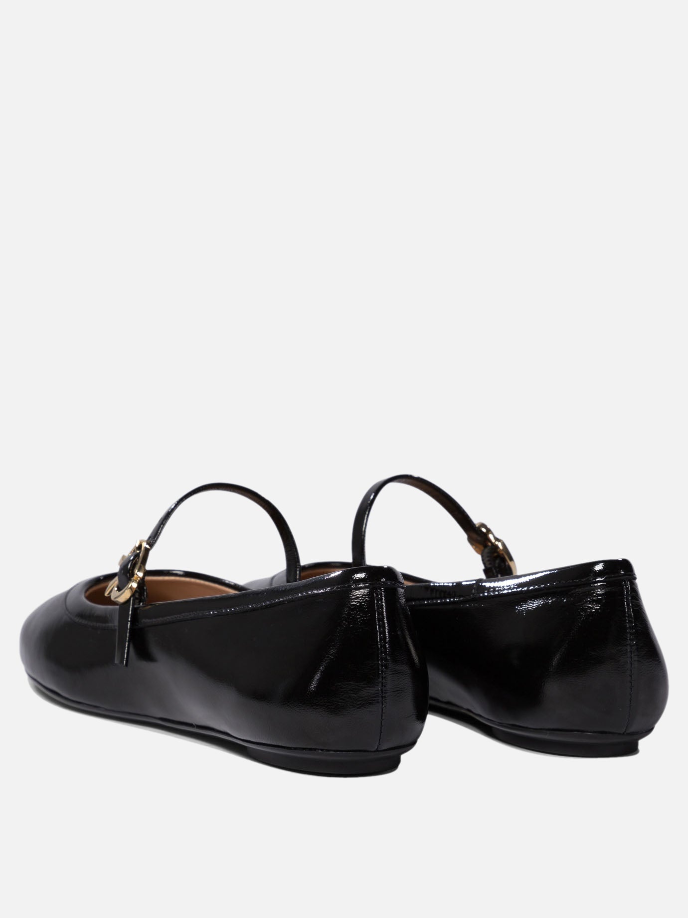 Mary Jane ballet flats 100% calf leather - 100% rubber  Black - Gianvito Rossi Women | PDP | VIETTI Online Store | thumbnail_4