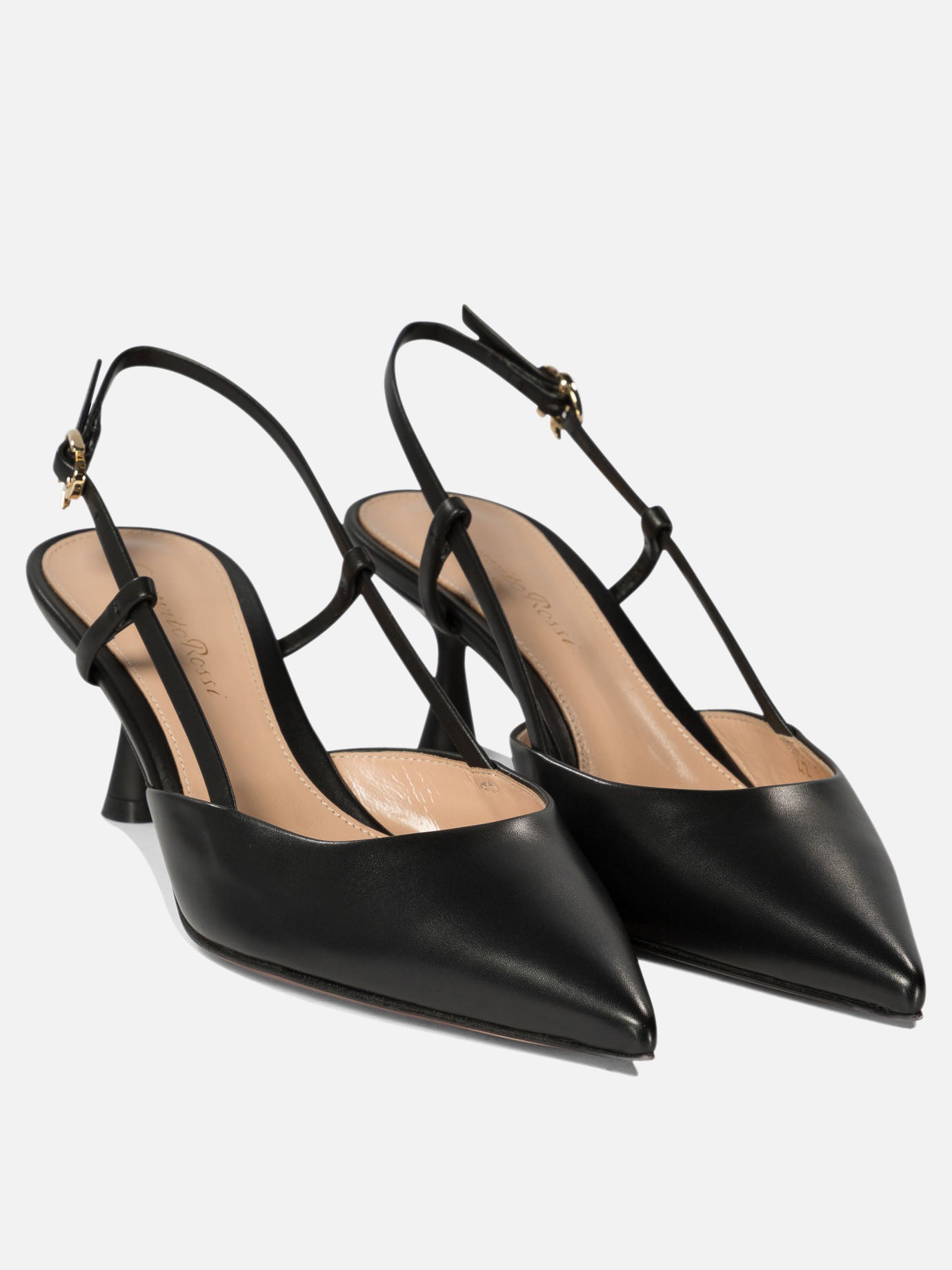 Gianvito Rossi "Ascent 55" slingback Black