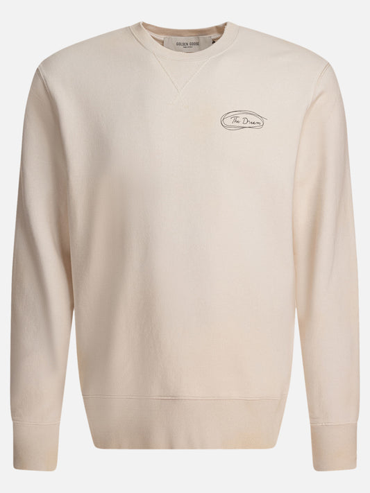 Golden Goose Felpa con stampa The Dream 11215652_S Beige 1