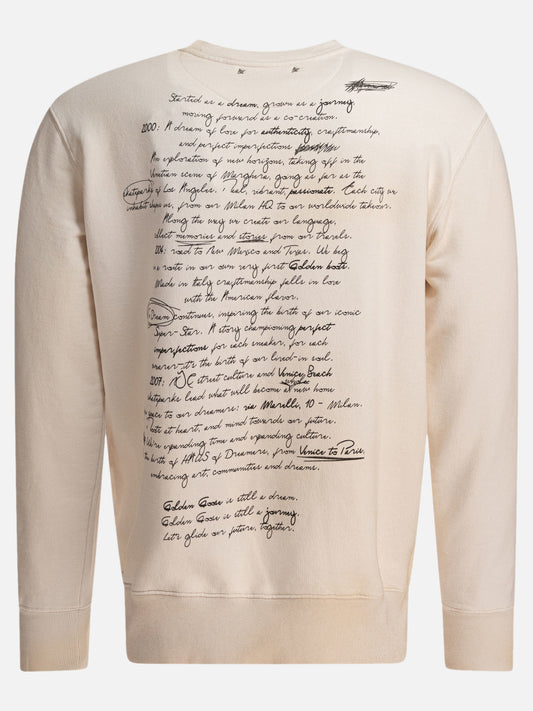 Golden Goose Felpa con stampa The Dream 11215652_S Beige 2