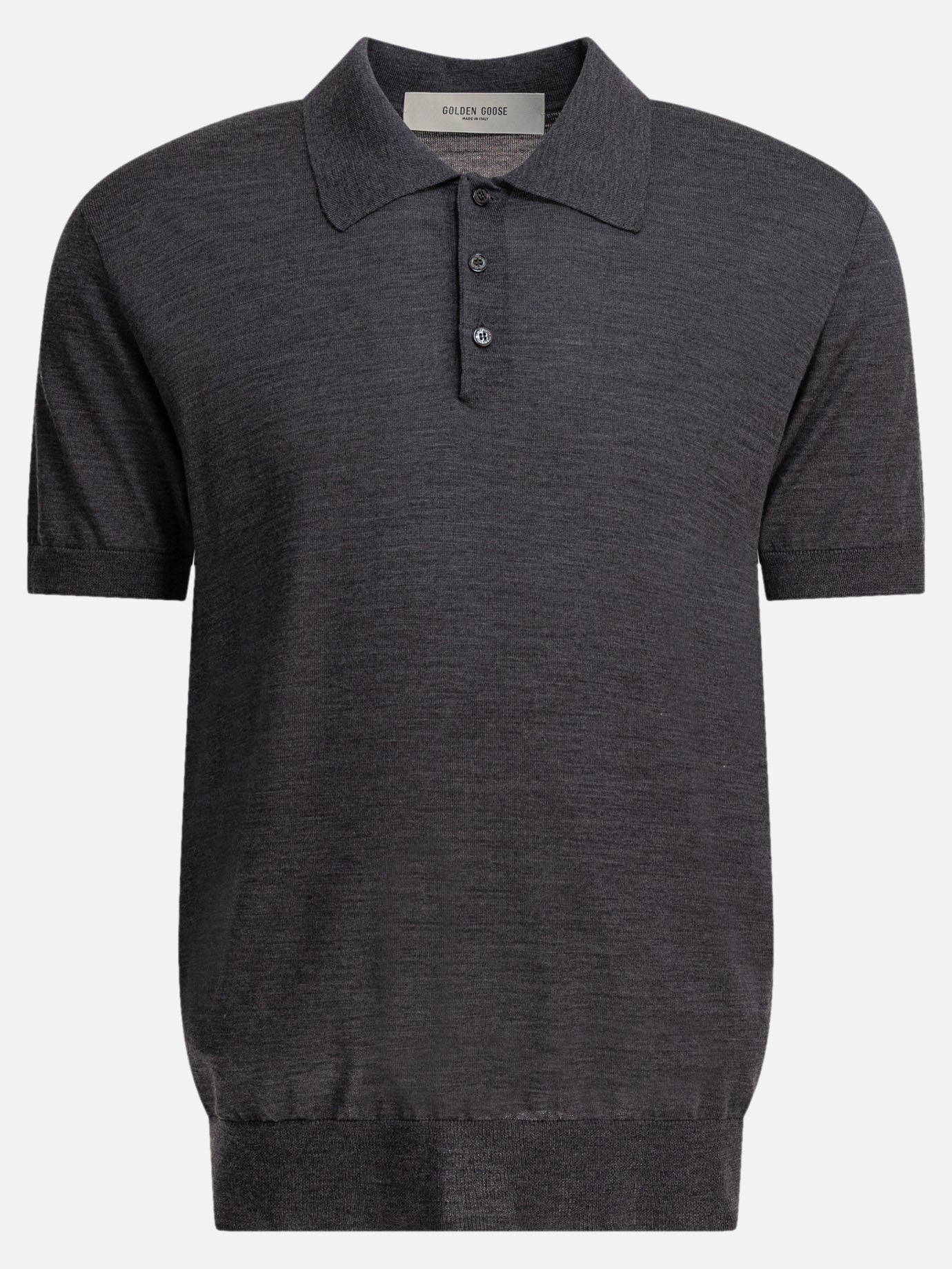 Golden Goose Merino wool polo shirt 12651233_S Grey thumbnail_1
