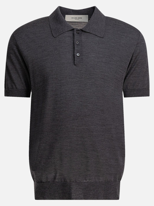 Golden Goose Merino wool polo shirt 12651233_S Grey 1