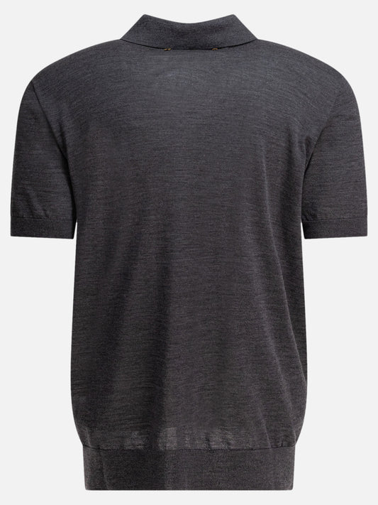 Golden Goose Merino wool polo shirt 12651233_S Grey 2