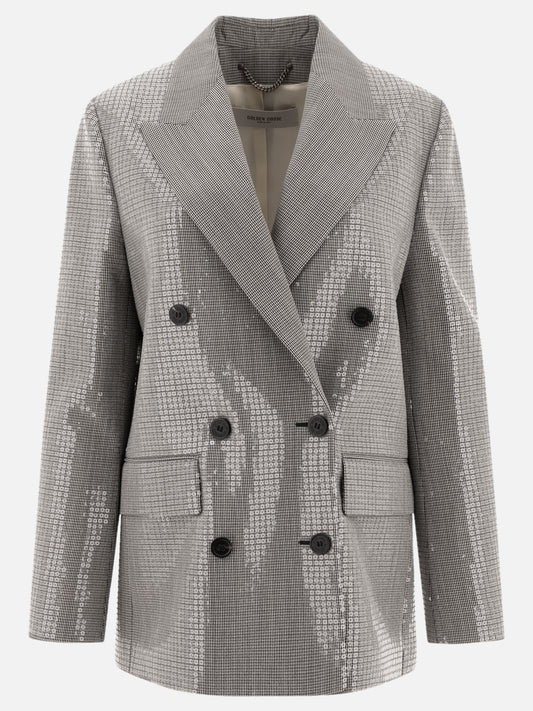 Golden Goose Giacca boyfriend doppiopetto 15013240_38 Silver 1