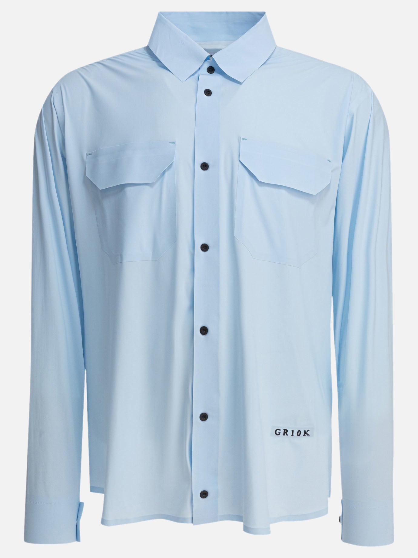 Camicie casual Solid colour  Azzurro - Gr10K Uomo | PDP | VIETTI Online Store | Zoom-Modal

