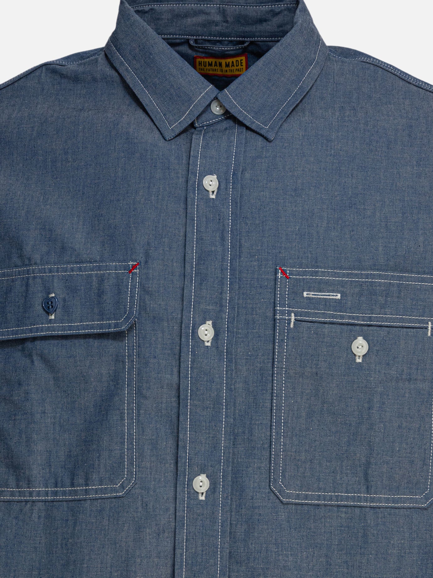 Human Made Chambray shirt 10229968_L Blue thumbnail_3