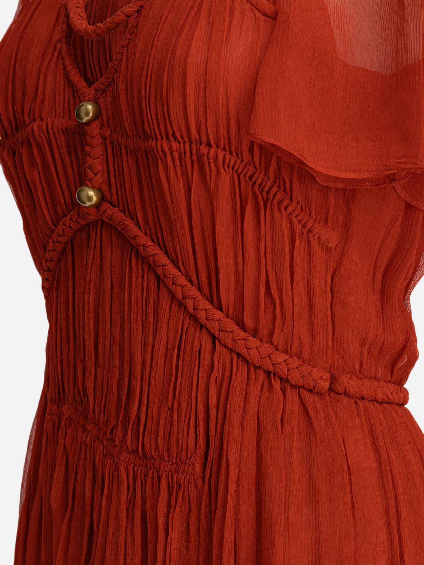 Mini dresses Solid colour  Orange - Isabel Marant Women | PDP | VIETTI Online Store | Zoom-Modal_4
