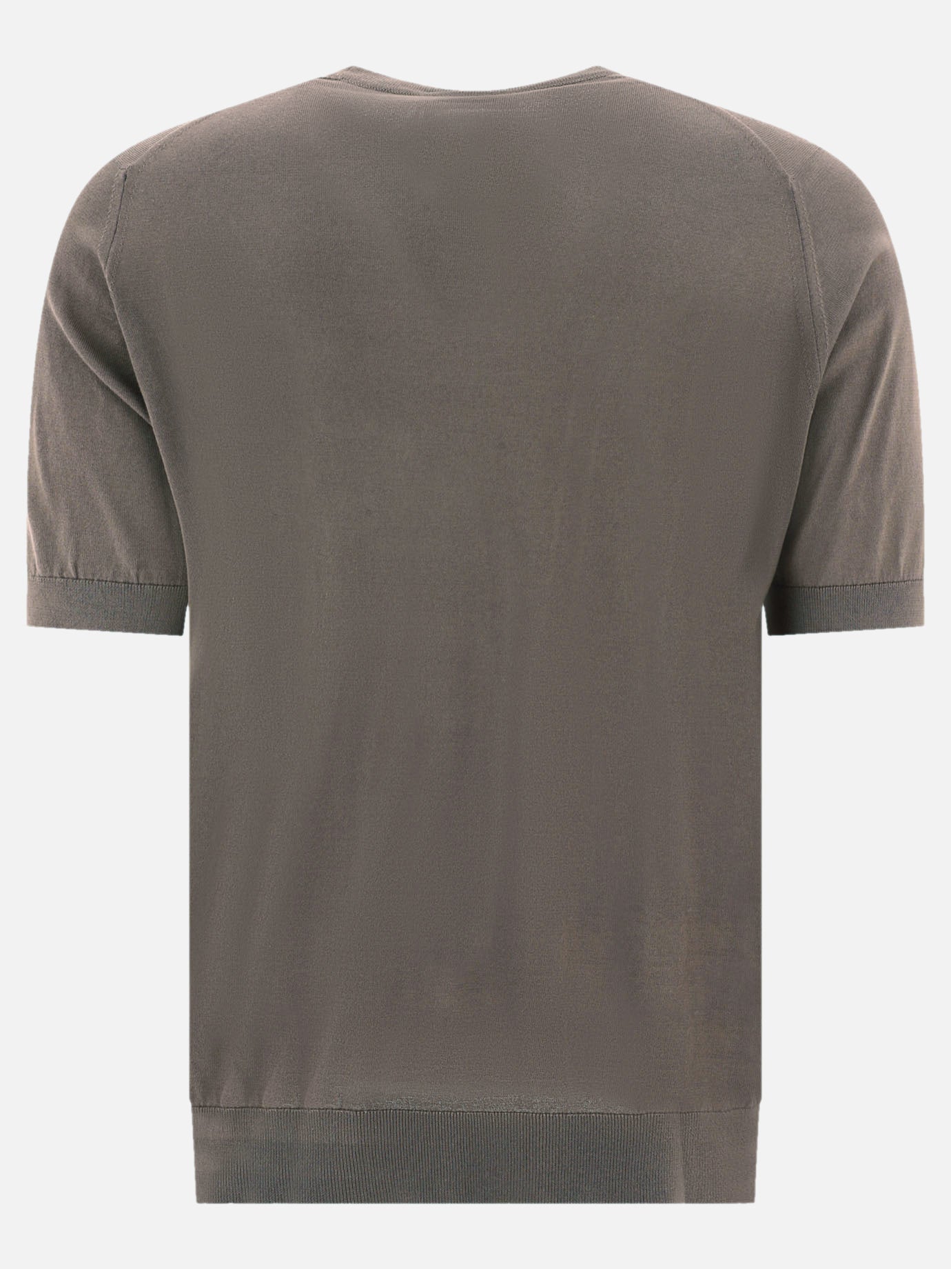 Crewneck t-shirts Solid colour  Beige - John Smedley Men | PDP | VIETTI Online Store | Zoom-Modal_2
