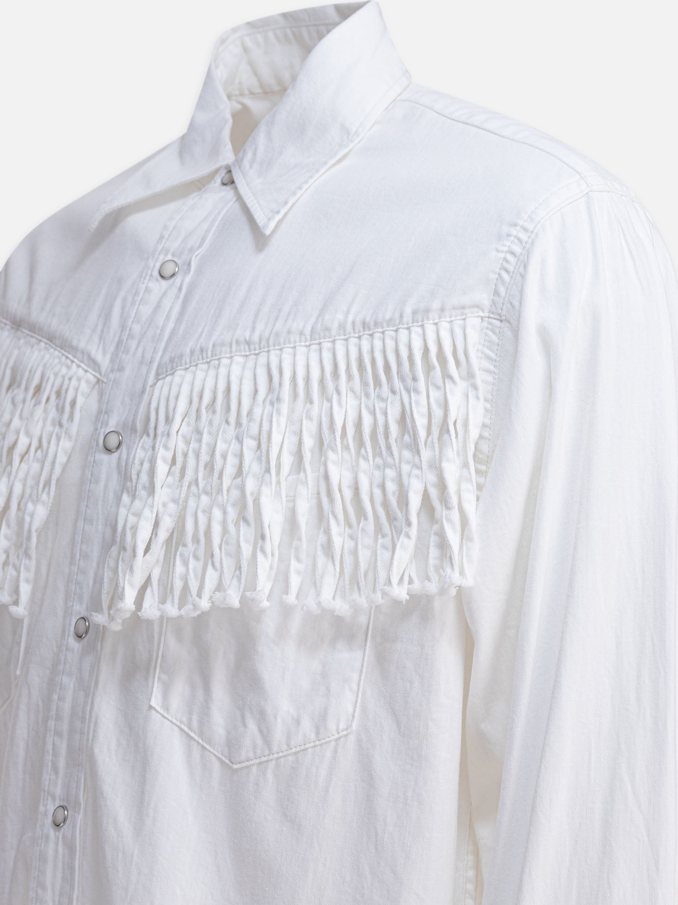 Casual shirts Solid colour  White - KAPITAL Men | PDP | VIETTI Online Store | thumbnail_4