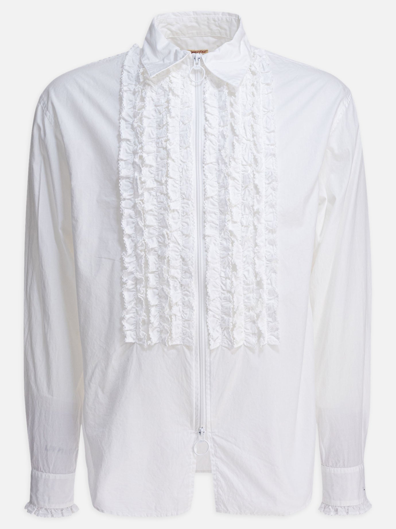 KAPITAL Shirt with ruffles White