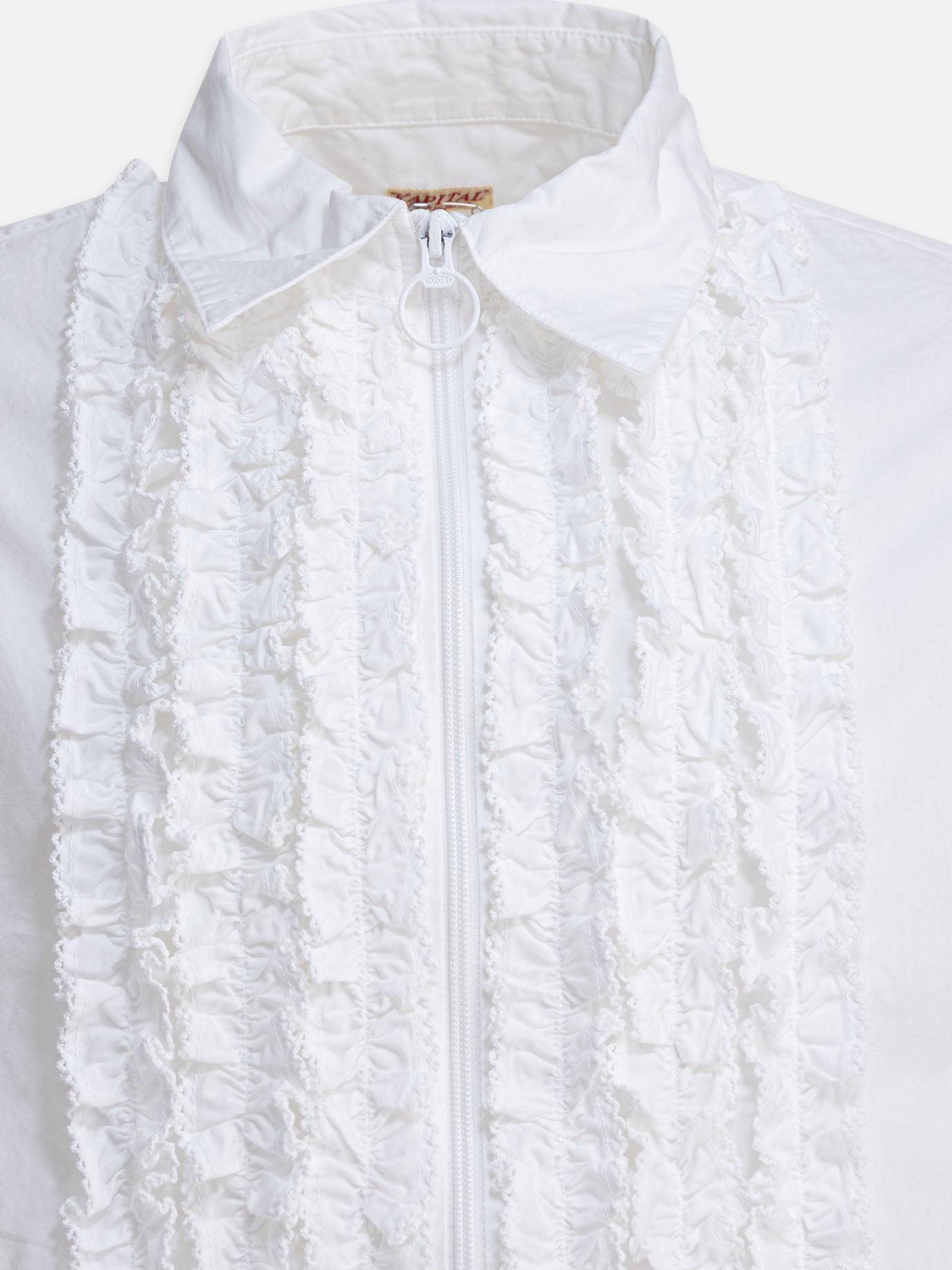 KAPITAL Camicia con volant 28465338_3 White thumbnail_3