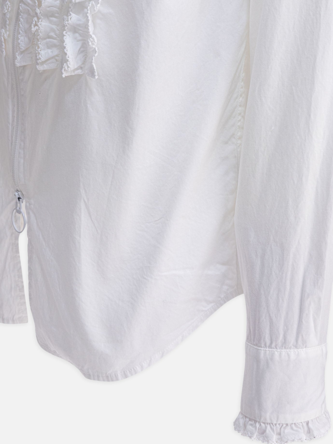 KAPITAL Camicia con volant 28465338_3 White thumbnail_4