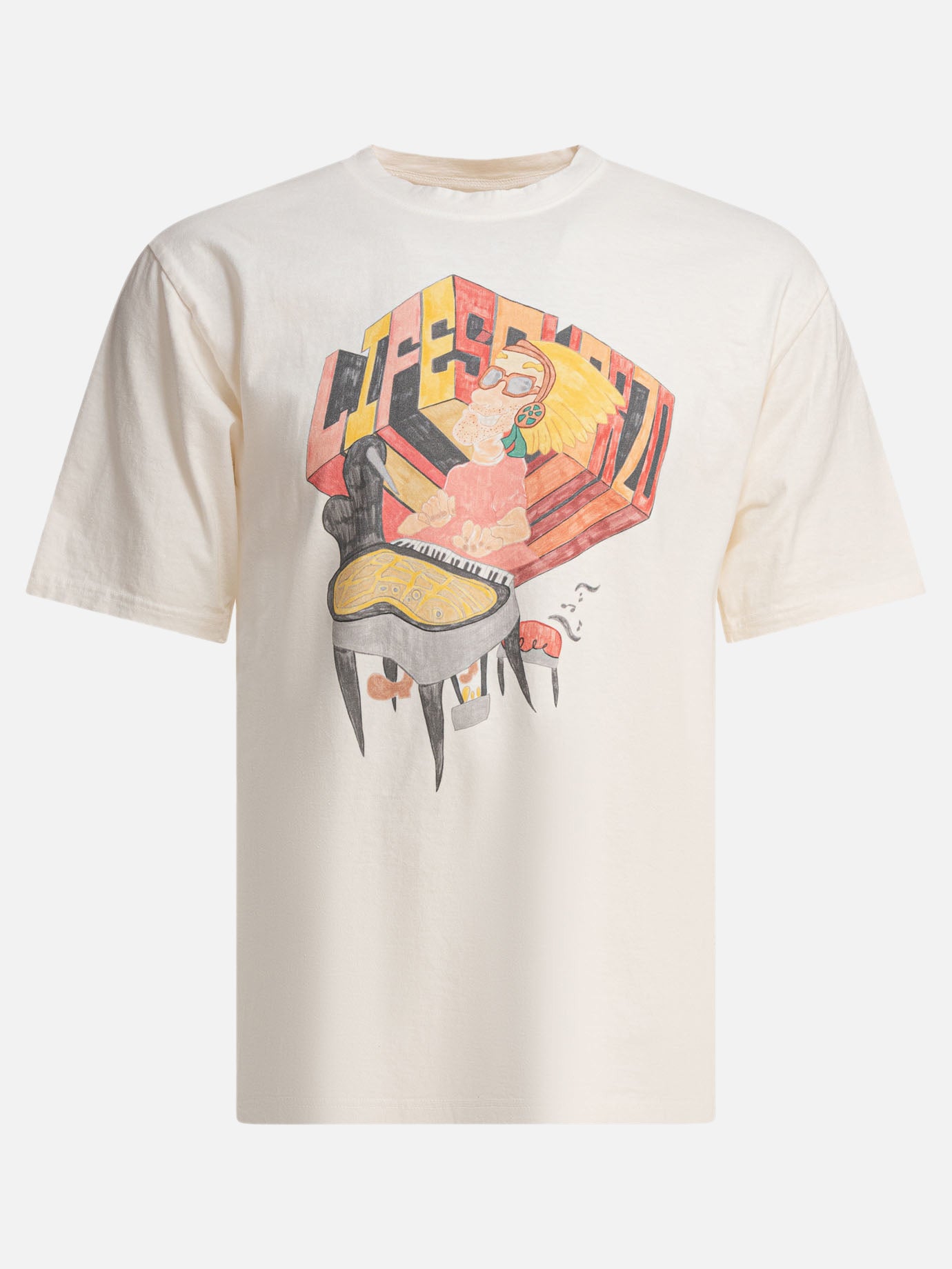 KAPITAL T-shirt &quot;Kapital Tenjiku&quot; 11264600_S Beige thumbnail_1