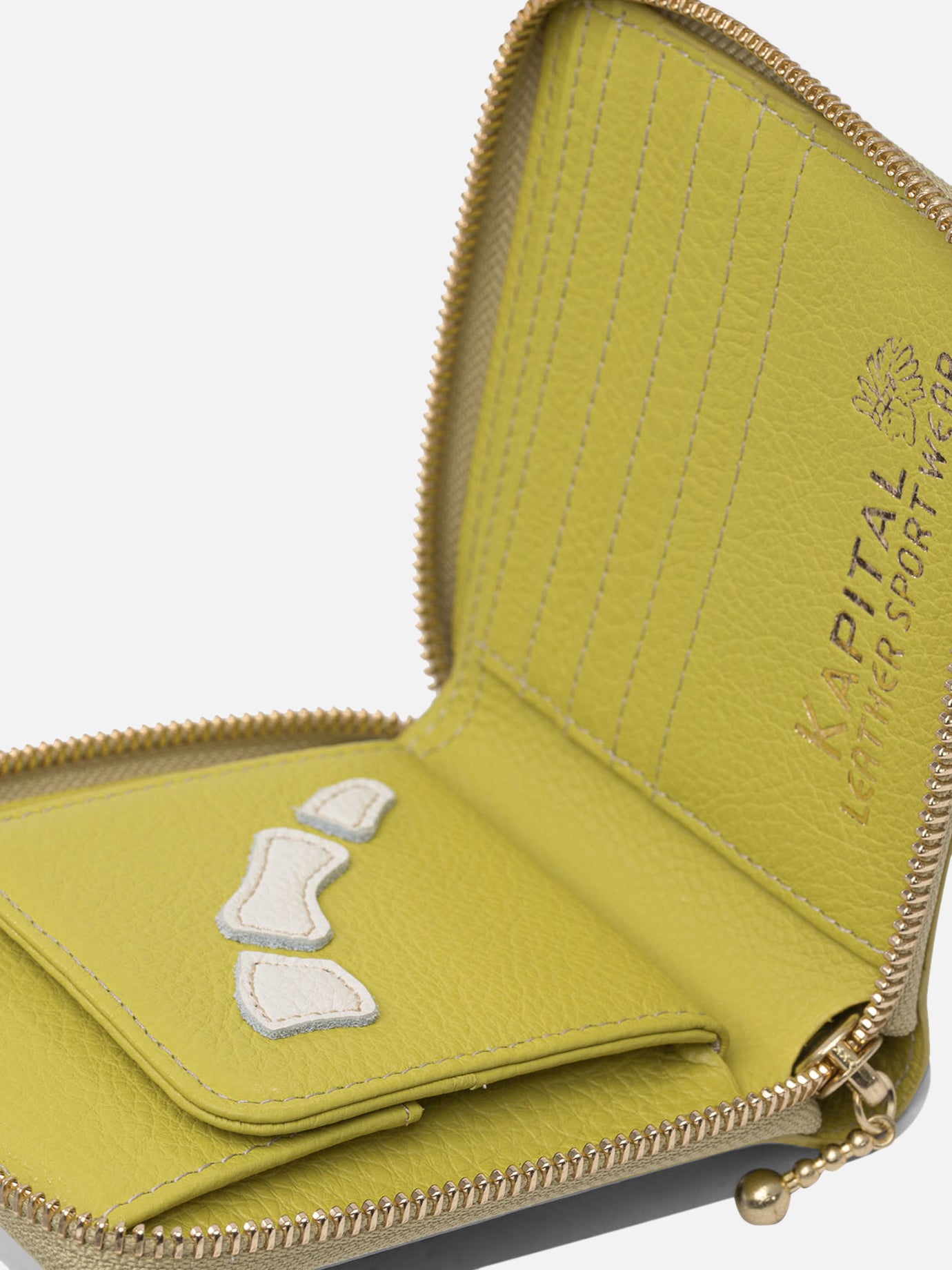KAPITAL Portafoglio &quot;Thumb-Up Bone&quot; 11091320_UNI Yellow thumbnail_4
