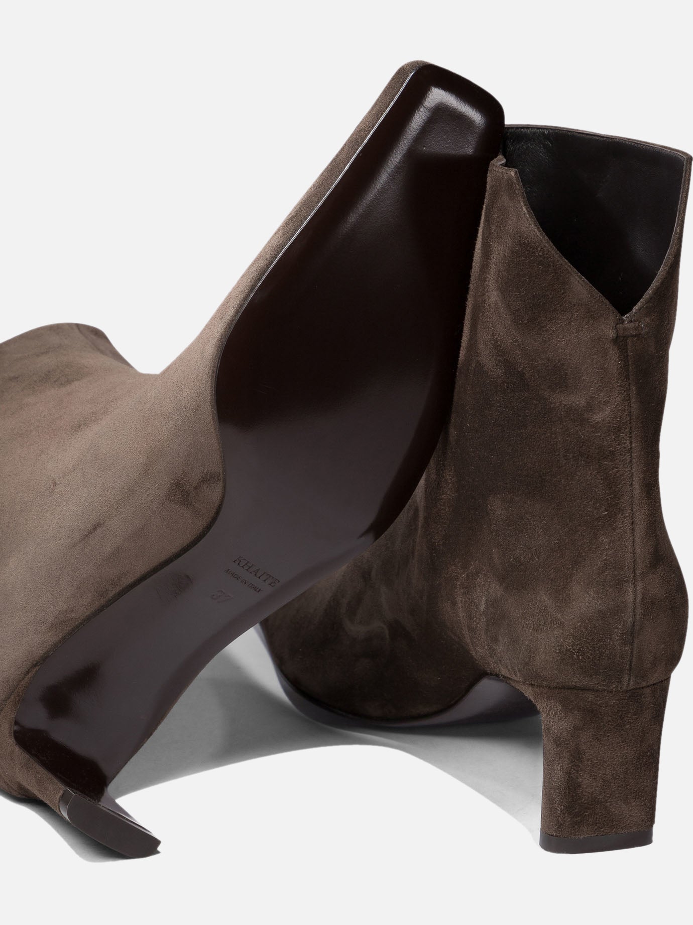 Khaite "Ona" ankle boots 55mm Brown