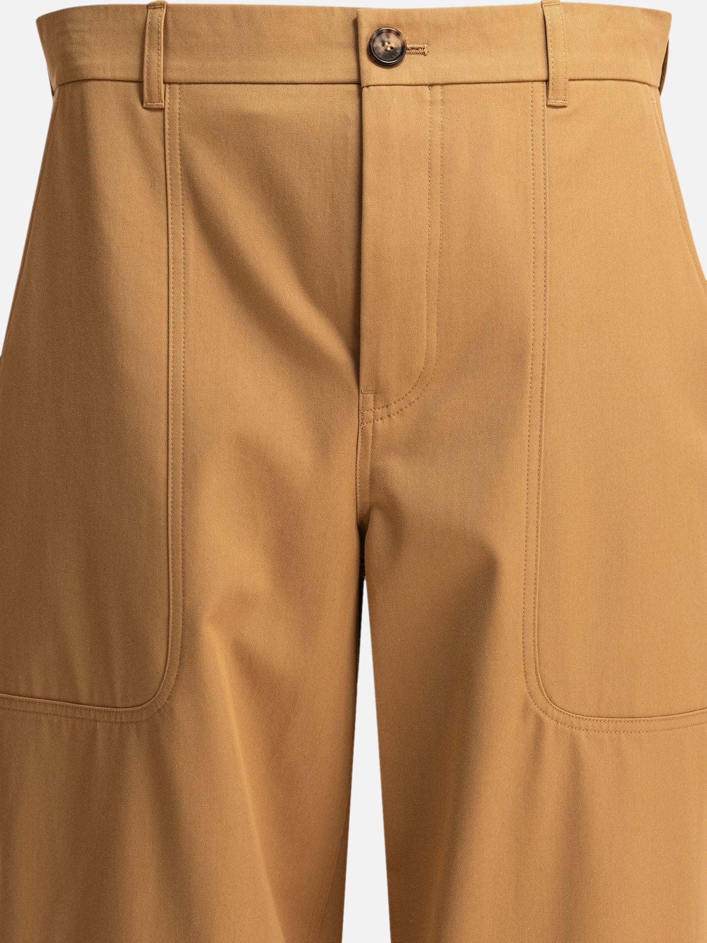 Loewe Cotton and silk cargo trousers 19730550_48 Beige thumbnail_3