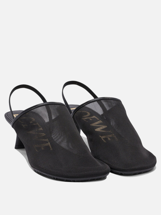 Loewe Mule "Petal" 45mm 18788651_36 Black 2