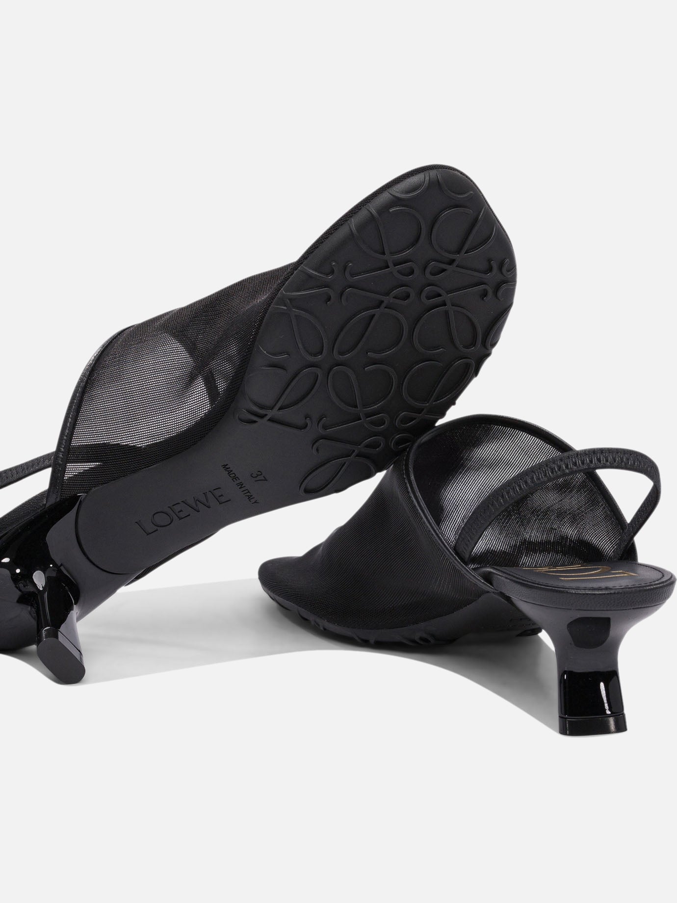 Loewe Mule &quot;Petal&quot; 45mm 18788651_36 Black thumbnail_5