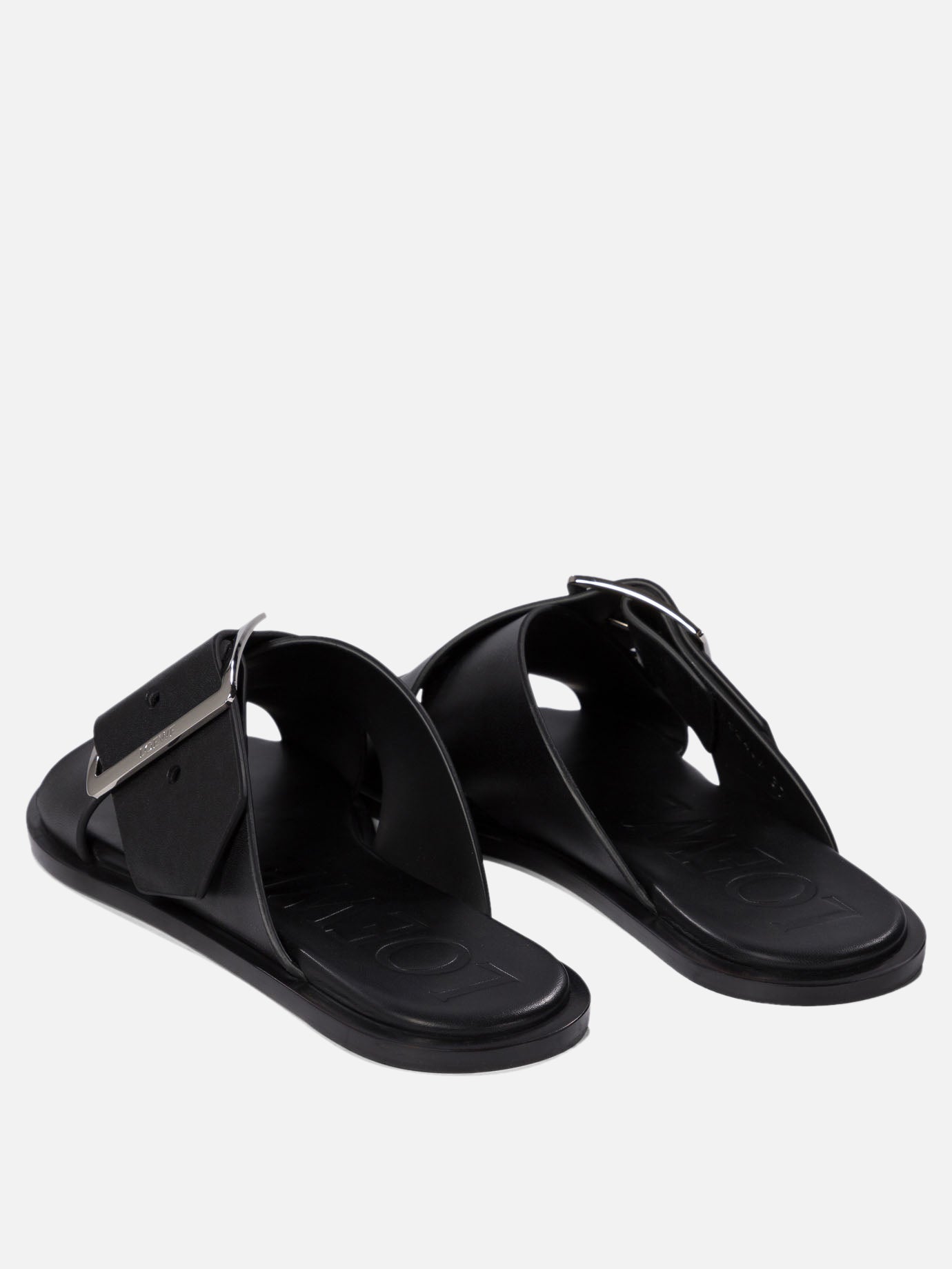 Loewe &quot;Petal Belt&quot; sandals 16393590_36 Black thumbnail_4