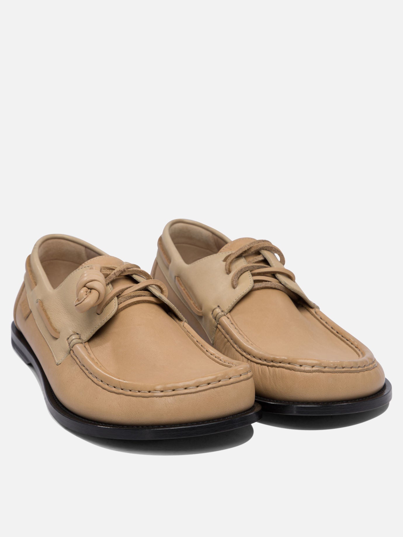 Mocassini stringati 100% leather - 80% leather 20% rubber  Beige - Loewe Uomo | PDP | VIETTI Online Store | Zoom-Modal_2

