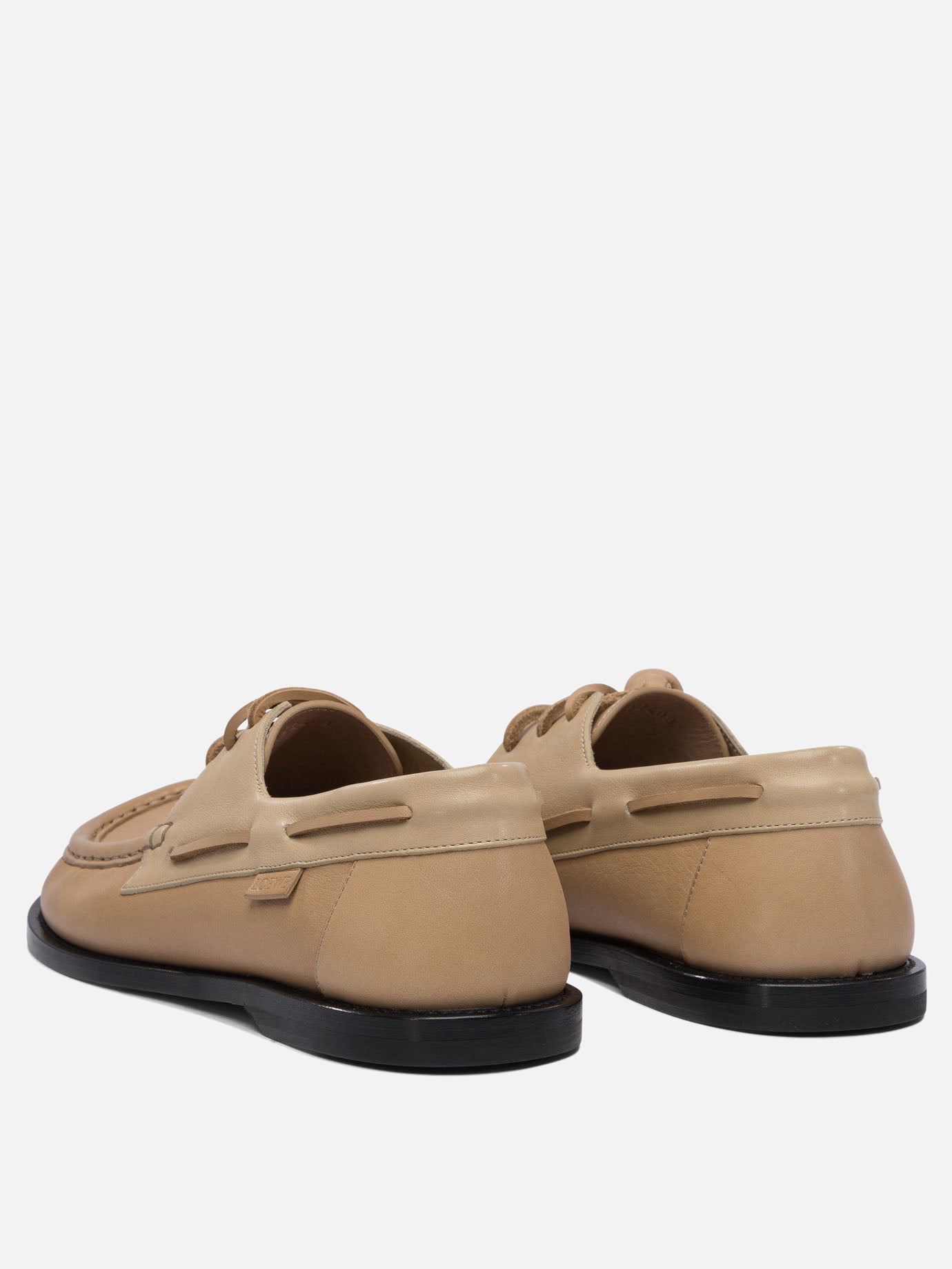Mocassini stringati 100% leather - 80% leather 20% rubber  Beige - Loewe Uomo | PDP | VIETTI Online Store | thumbnail_4