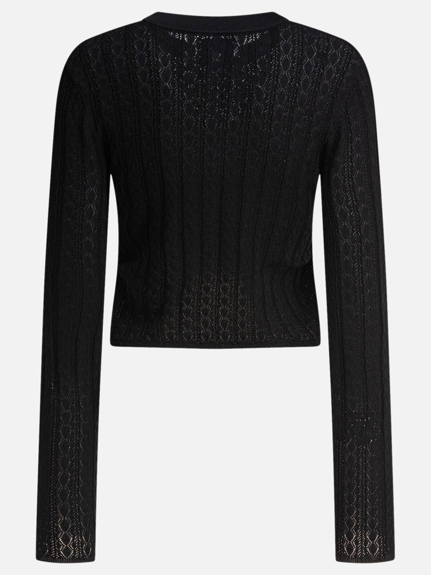 Crewneck sweaters Solid colour  Black - Loulou Studio Women | PDP | VIETTI Online Store | Zoom-Modal_2
