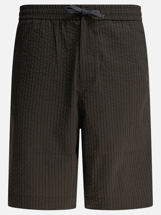 Drawstring shorts Striped  Green - Maison Kitsuné Men | PDP | VIETTI Online Store 
