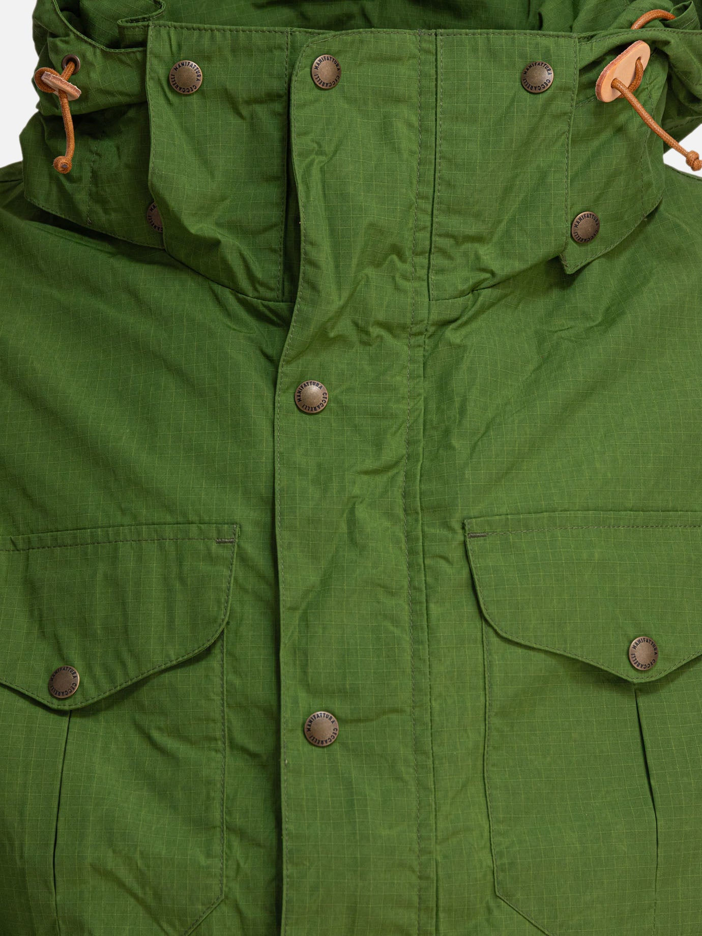 Overshirt jackets Solid colour  Green - Manifattura Ceccarelli Men | PDP | VIETTI Online Store | thumbnail_3