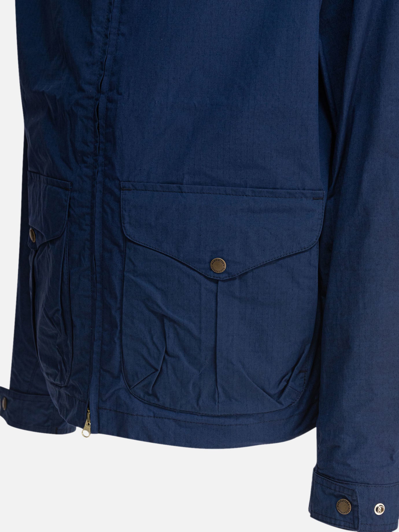 Quilted & Utility Jackets Solid colour  Blue - Manifattura Ceccarelli Men | PDP | VIETTI Online Store | thumbnail_4