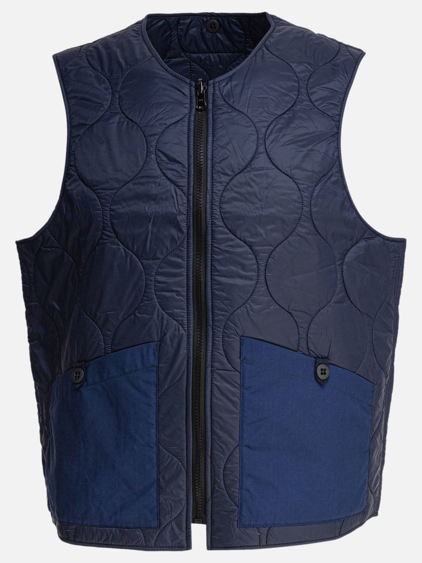 Vest jackets Solid colour  Blue - Manifattura Ceccarelli Men | PDP | VIETTI Online Store | thumbnail