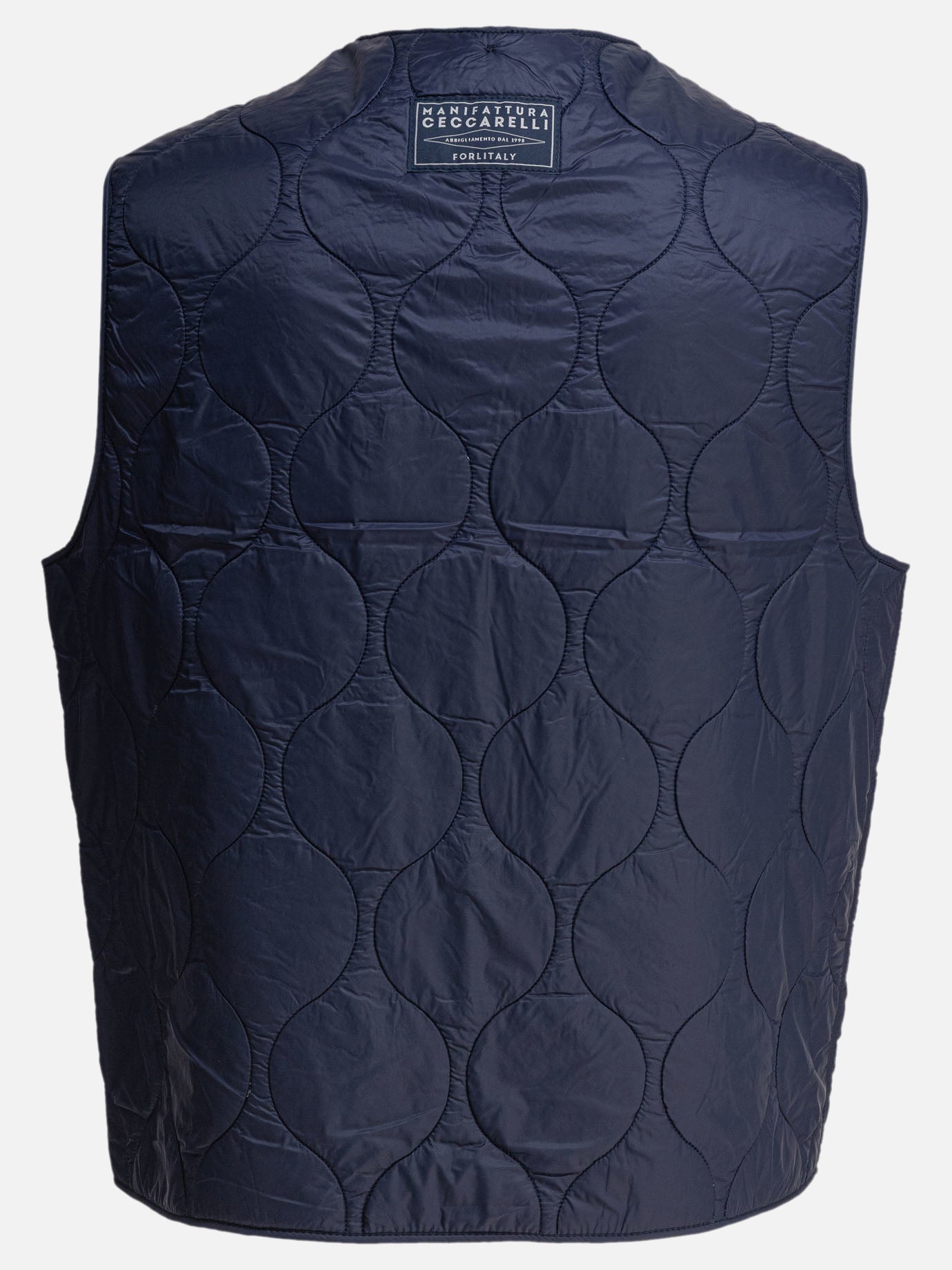 Vest jackets Solid colour  Blue - Manifattura Ceccarelli Men | PDP | VIETTI Online Store | thumbnail_2