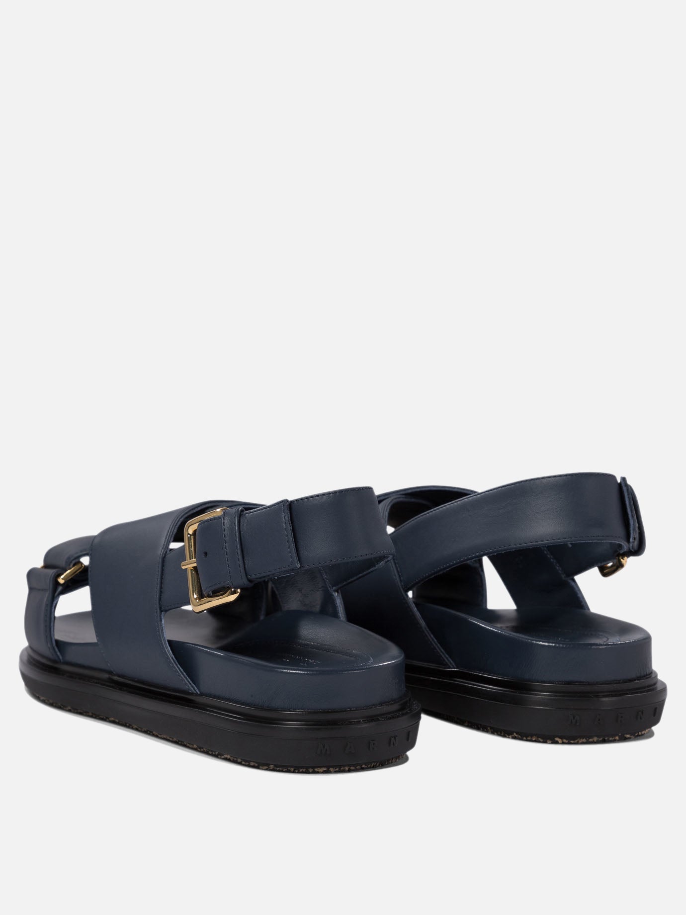Flat sandals 100% leather - 100% rubber  Blue - Marni Women | PDP | VIETTI Online Store | Zoom-Modal_4
