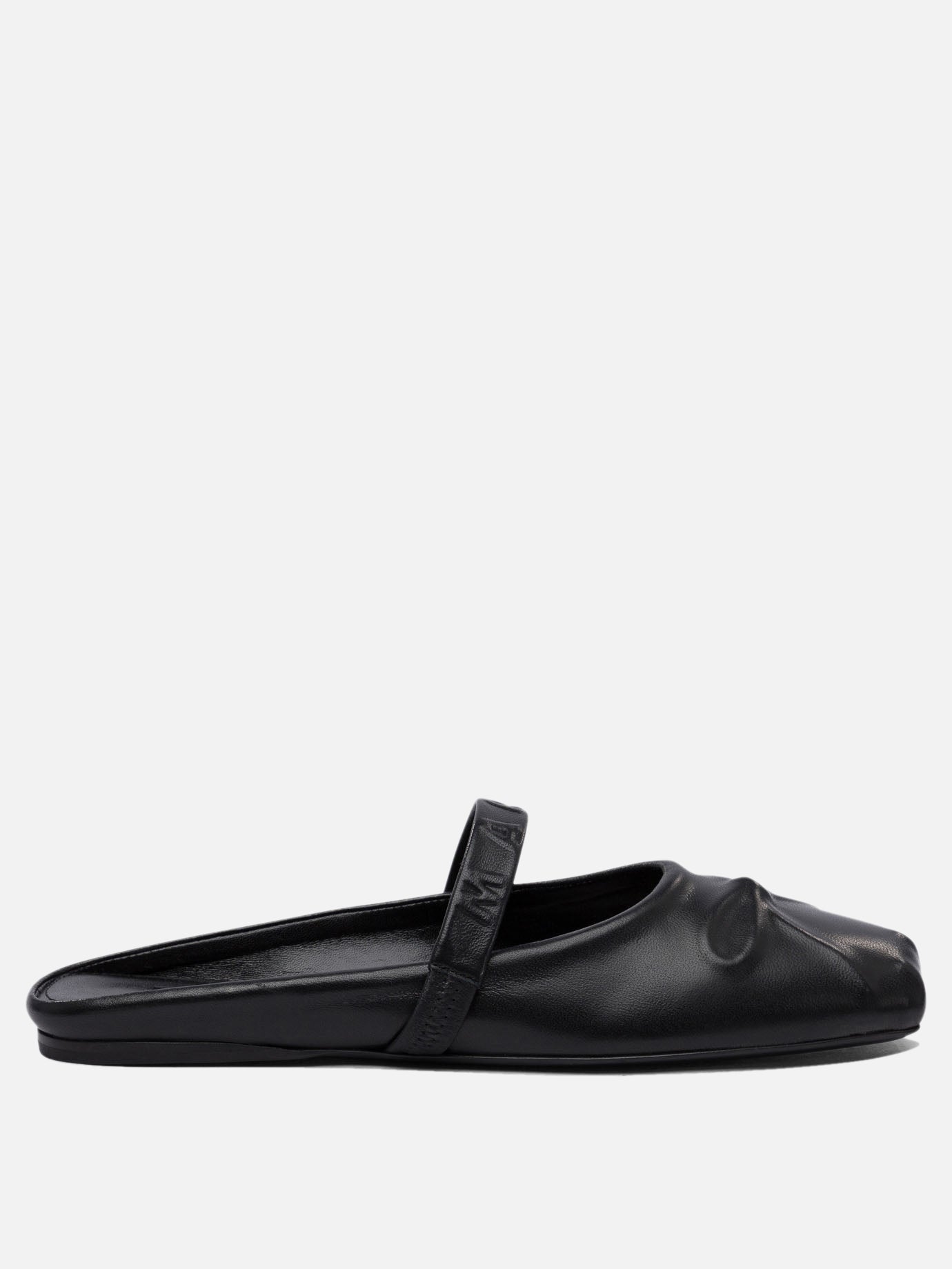 Mary Jane ballet flats 100% leather - 80% leather 20% rubber  Black - Marni Women | PDP | VIETTI Online Store | thumbnail