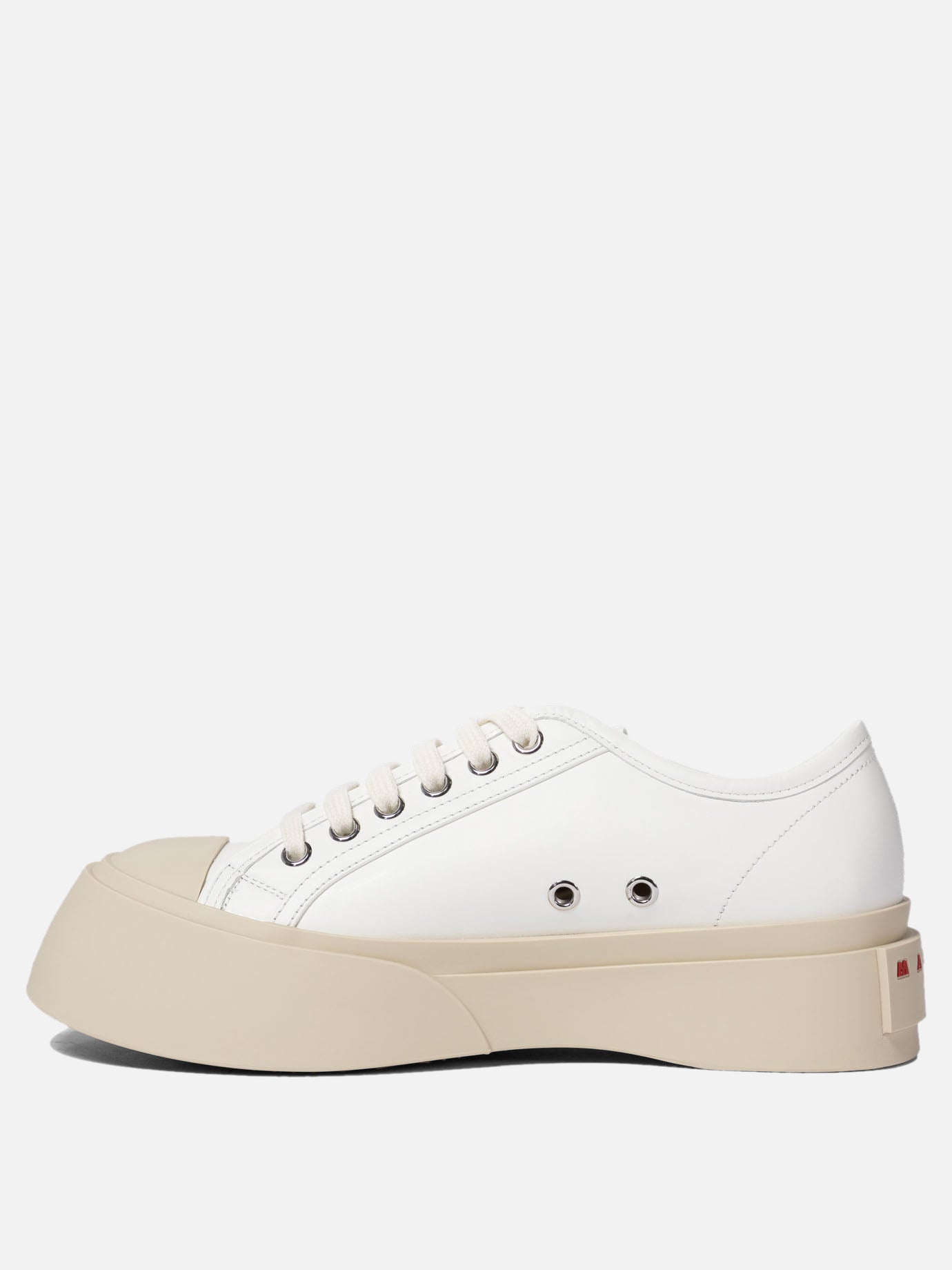 Low top sneakers 100% calf leather - 100% rubber  White - Marni Women | PDP | VIETTI Online Store | Zoom-Modal_3
