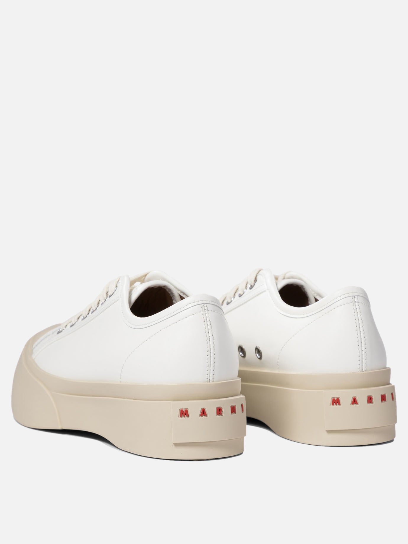Low top sneakers 100% calf leather - 100% rubber  White - Marni Women | PDP | VIETTI Online Store | thumbnail_4