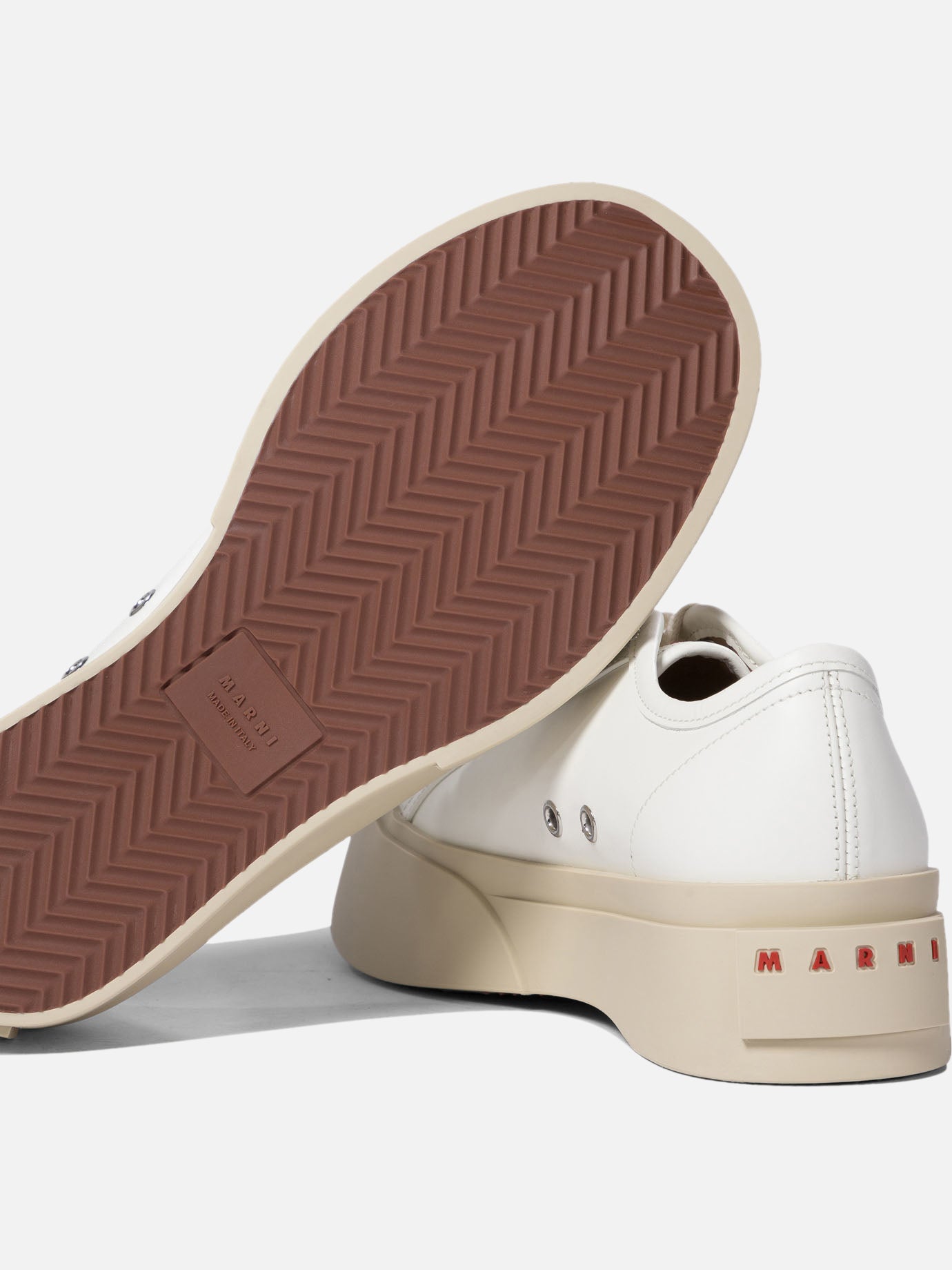 Low top sneakers 100% calf leather - 100% rubber  White - Marni Women | PDP | VIETTI Online Store | thumbnail_5