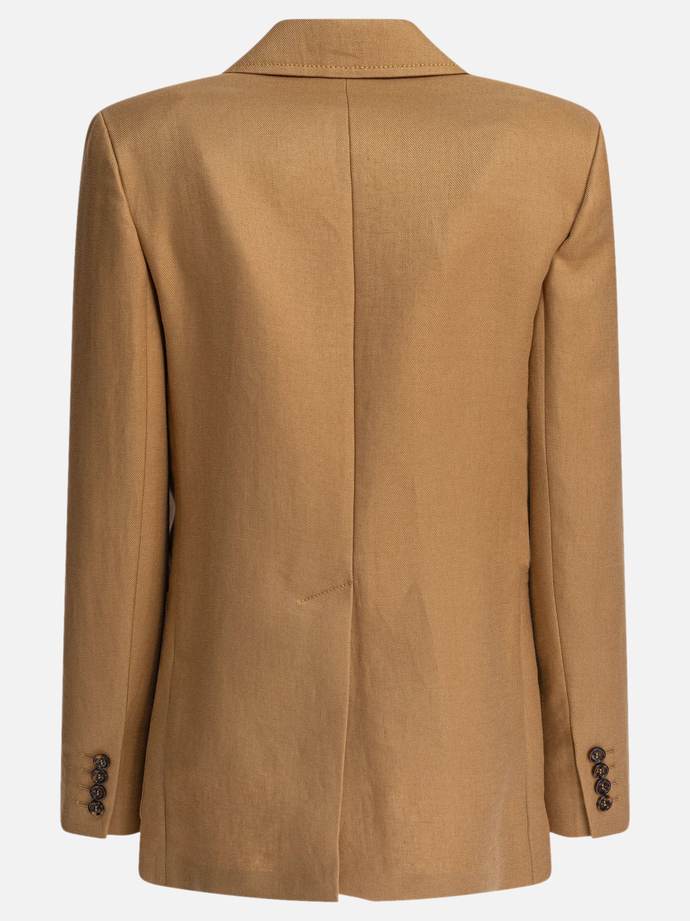 Max Mara Blazer monopetto in lino 12329406_40 Beige thumbnail_2