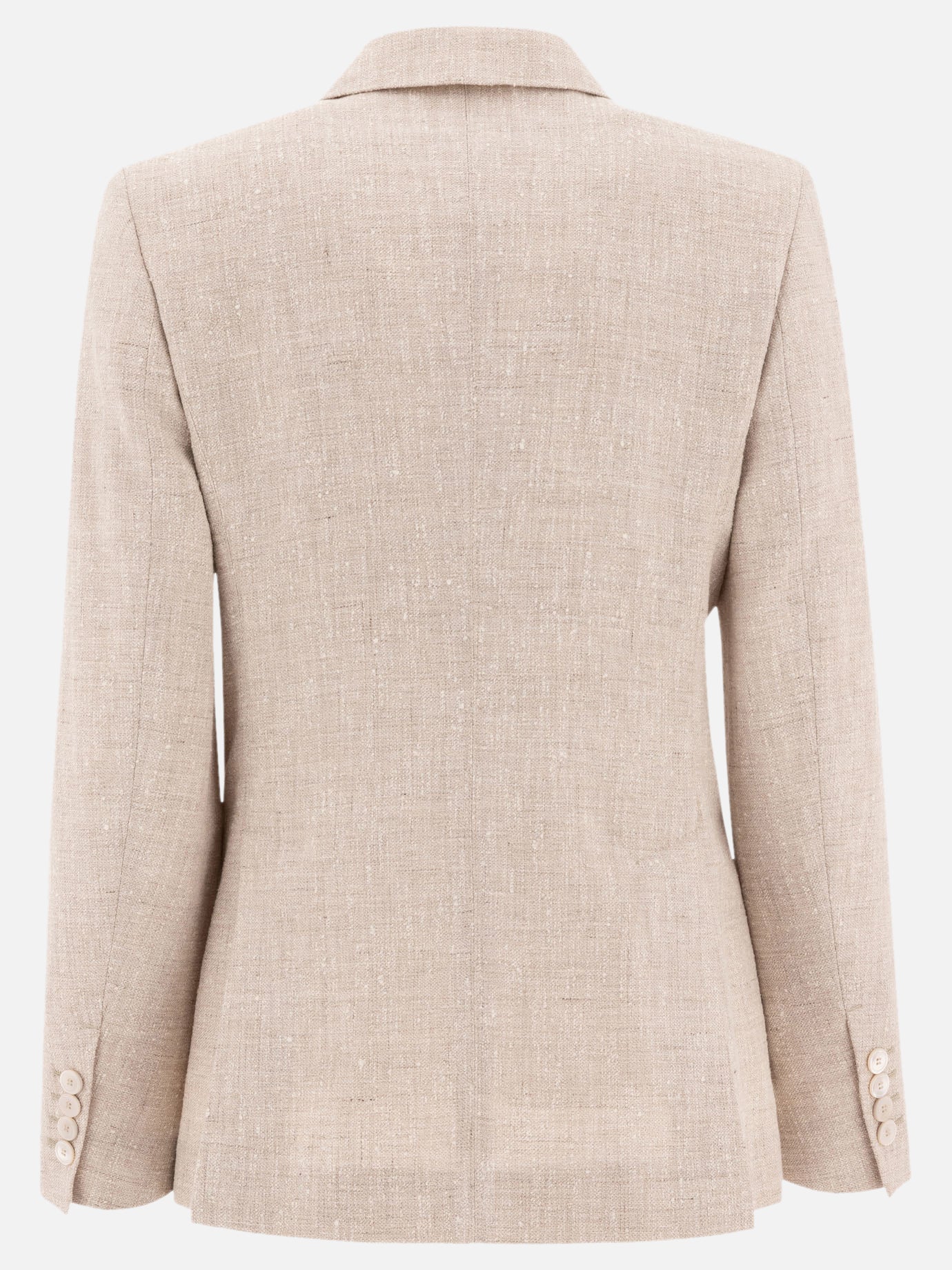 Max Mara Double-breasted blazer in frisé 13289072_38 Beige thumbnail_2