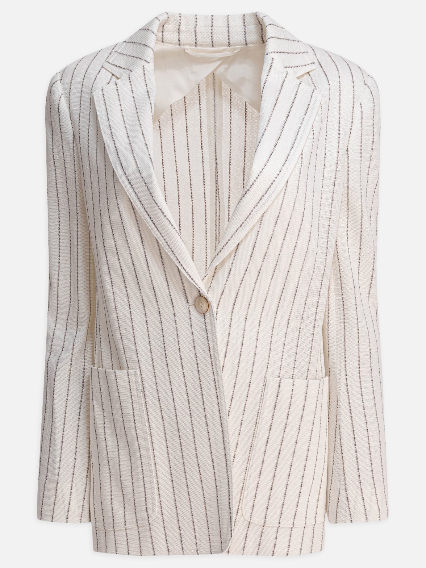 Blazer Pinstriped  Bianco - Max Mara Donna | PDP | VIETTI Online Store | thumbnail