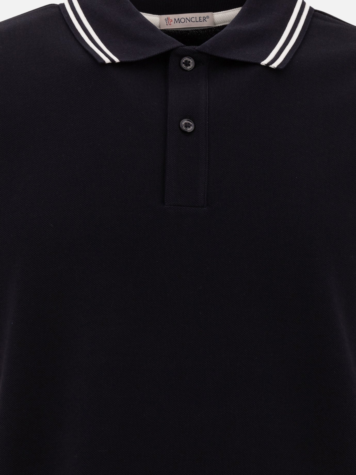 Polo shirts with buttons Logo  Blue - Moncler Men | PDP | VIETTI Online Store | Zoom-Modal_3
