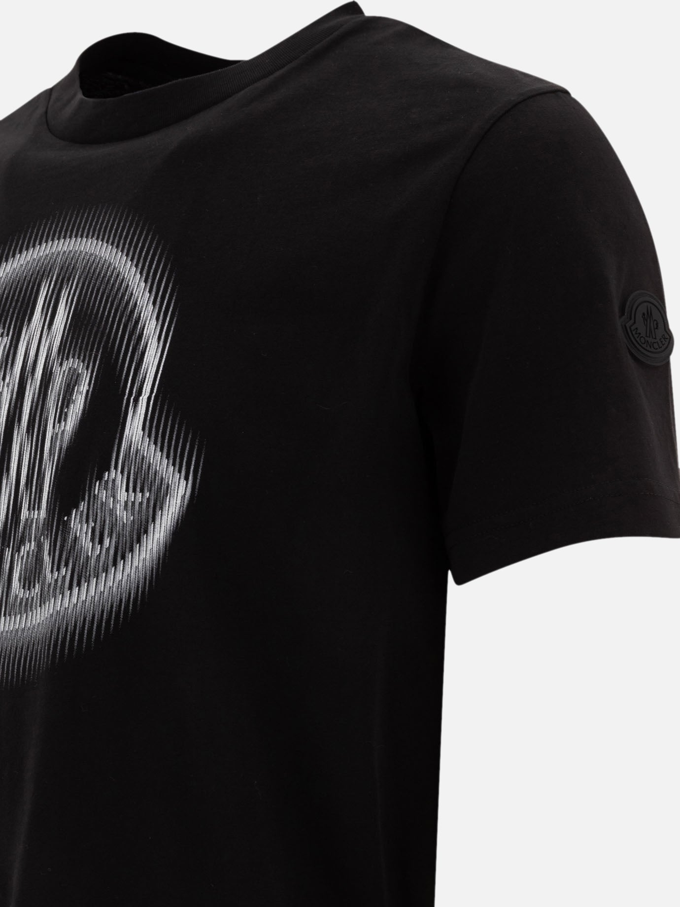 Moncler T-shirt con logo sfumato 16179495_S Black thumbnail_4