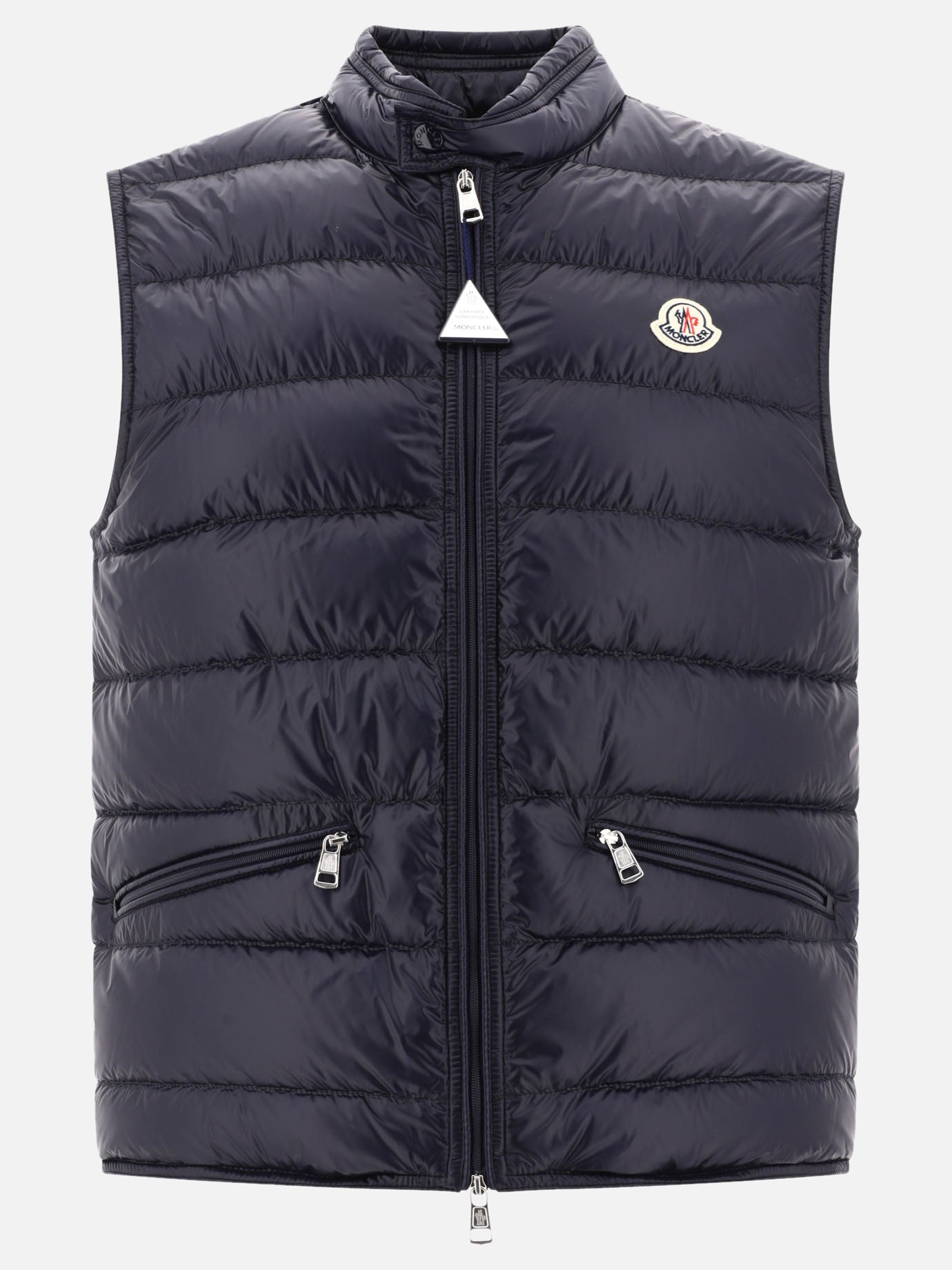 Gilet Logo  Blu - Moncler Uomo | PDP | VIETTI Online Store | thumbnail