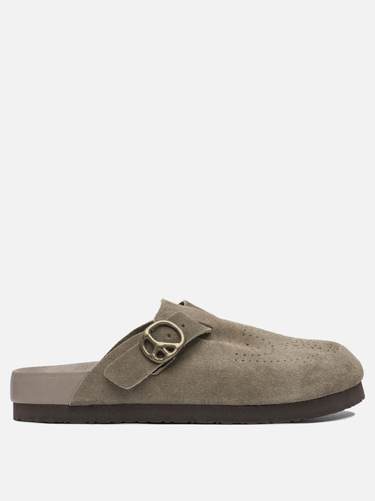 Slippers 100% leather - 100% rubber  Beige - Needles Men | PLP | VIETTI Online Store 
