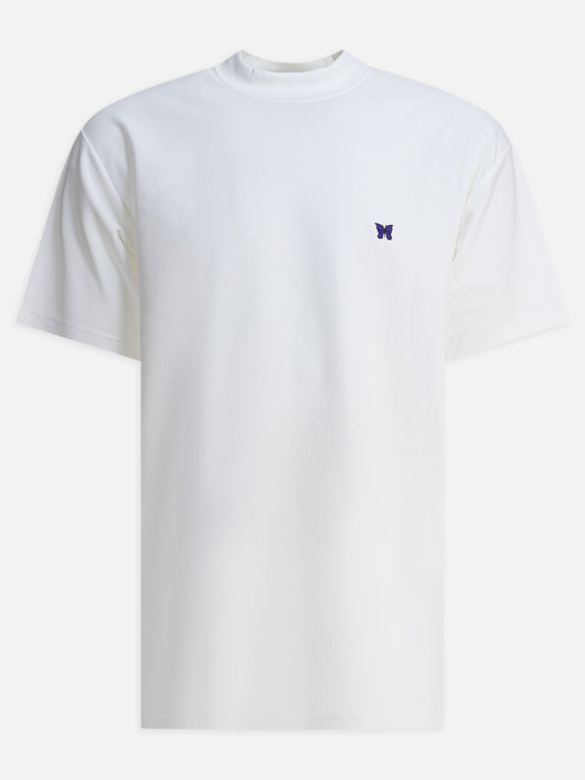 Mock neck t-shirts Logo  White - Needles Men | PLP | VIETTI Online Store 

