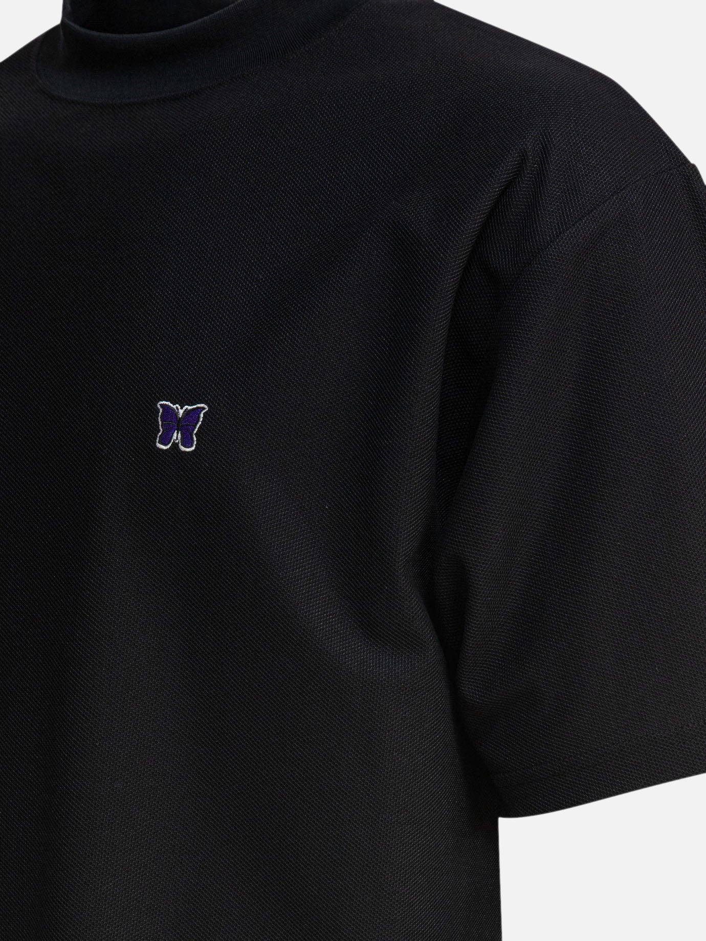 Mock neck t-shirts Logo  Black - Needles Men | PDP | VIETTI Online Store | thumbnail_4