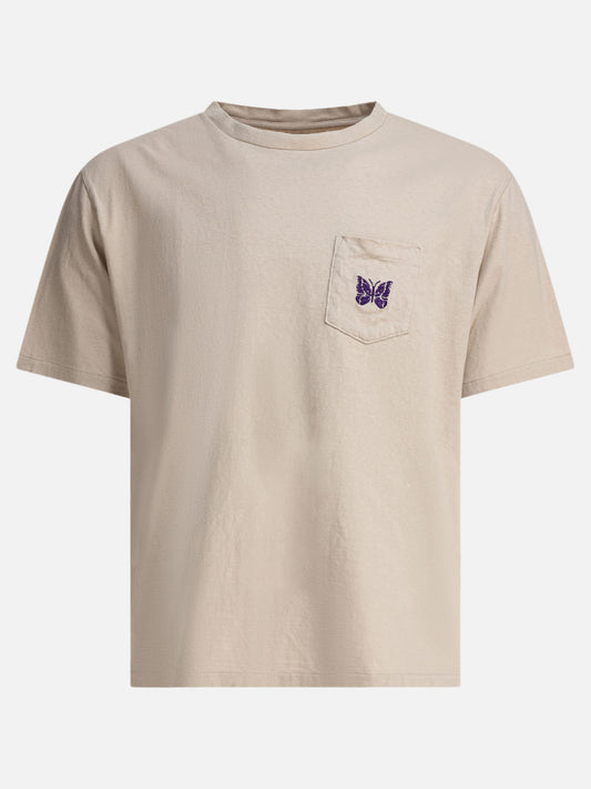 Crewneck t-shirts Logo  Beige - Needles Men | PLP | VIETTI Online Store 
