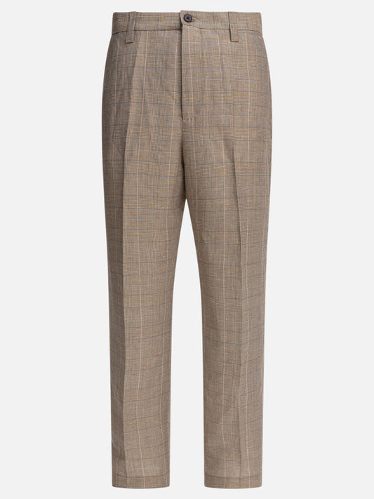 Pantaloni casual Prince of Wales  Marrone - NN.07 Uomo | VIETTI Online Store 
