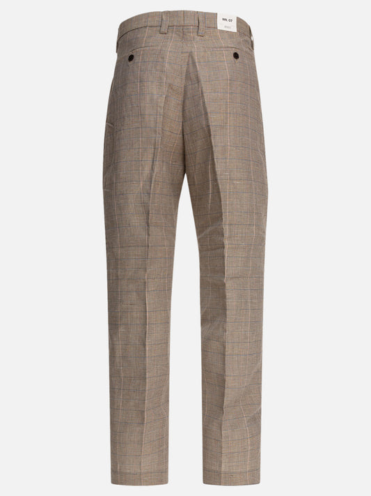 Pantaloni casual Prince of Wales  Marrone - NN.07 Uomo | VIETTI Online Store | 2
