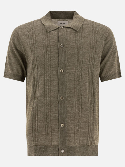 Polo con bottoni Solid colour  Verde - NN.07 Uomo | PLP | VIETTI Online Store 
