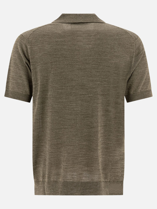 Polo con bottoni Solid colour  Verde - NN.07 Uomo | PLP | VIETTI Online Store | 2
